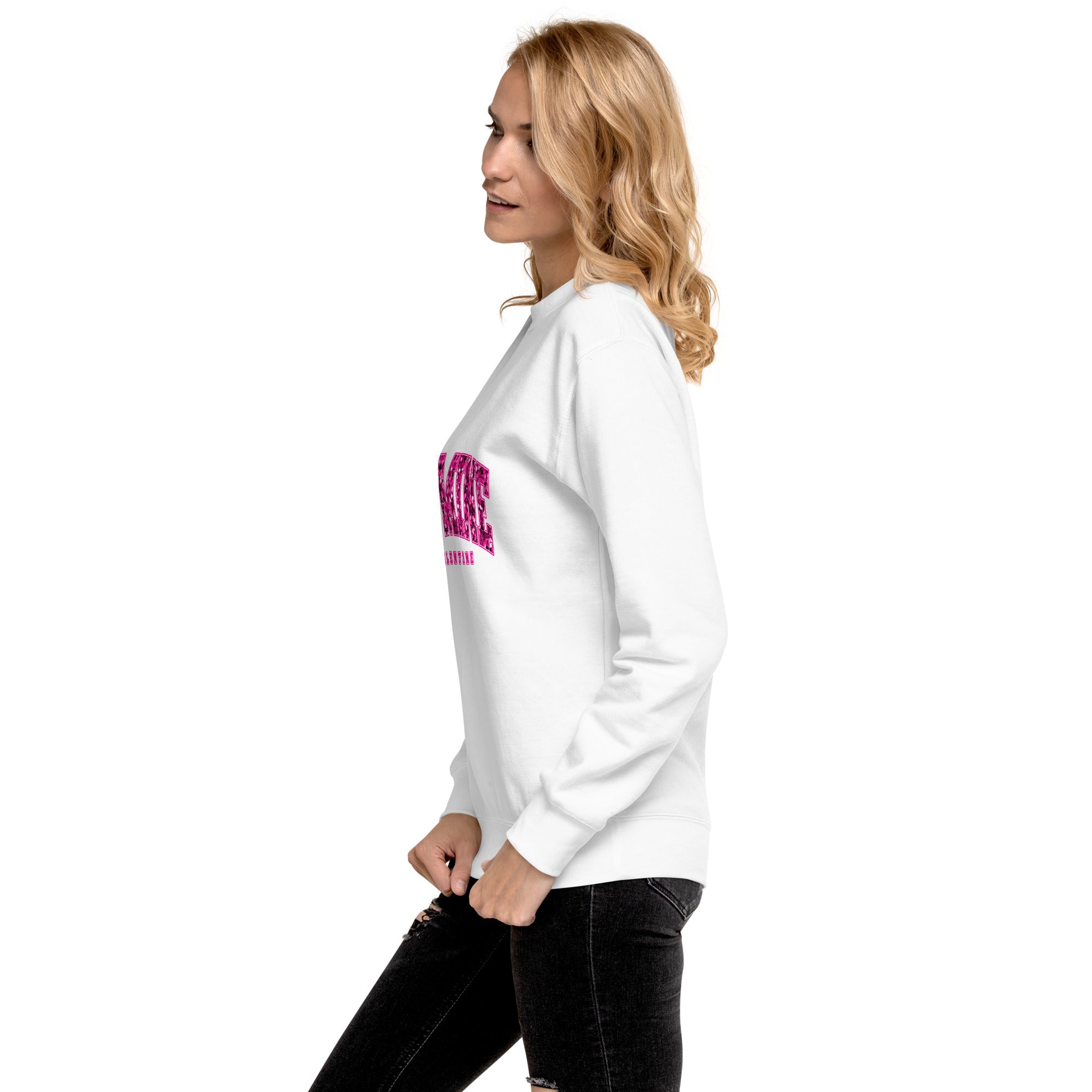 Be Mine Valentine "Faux" Sequin Sweatshirt